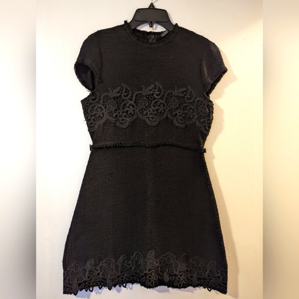 Black mini dress